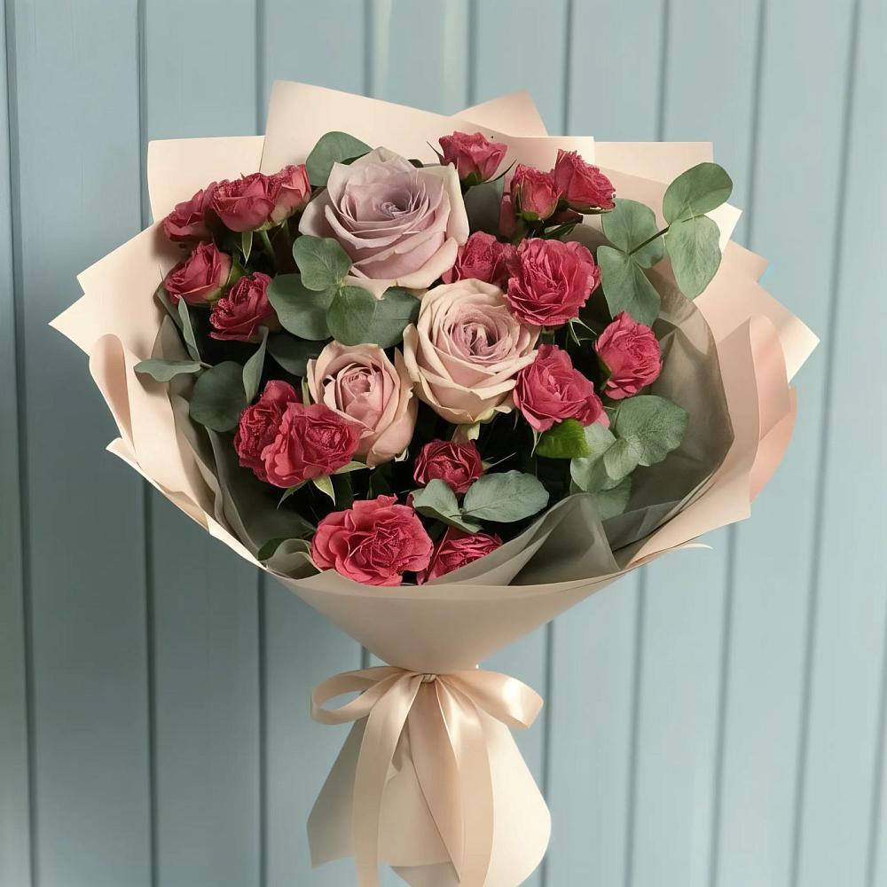 Букет цветов из: Гвоздики и Розы в Ковернино