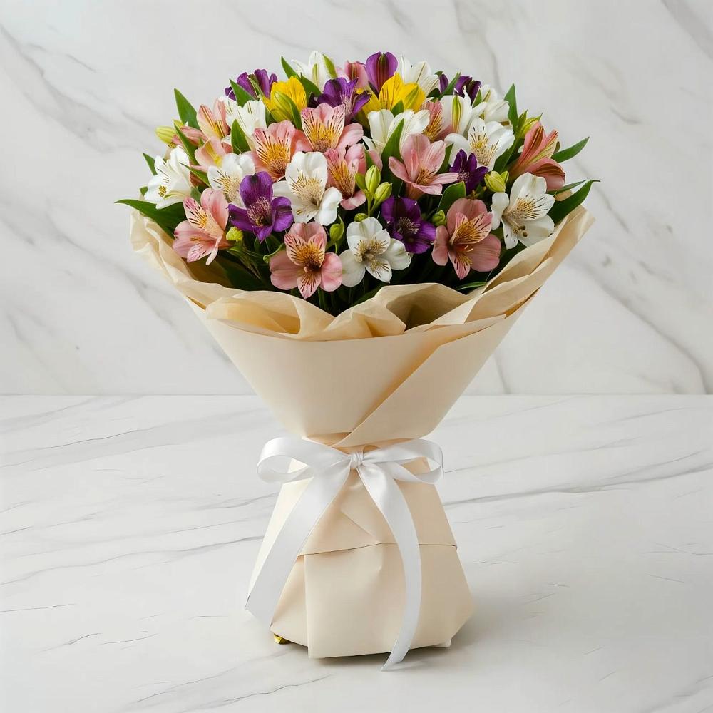 Букет цветов из: Альстромерии в Ковернино