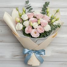Букет цветов из:  Лизиантусы в Ковернино