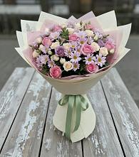 Букет цветов из:  Розы и Хризантемы в Ковернино