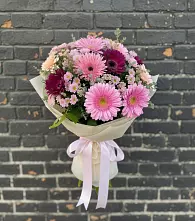 Букет цветов из:  Герберы и Хризантемы в Ковернино
